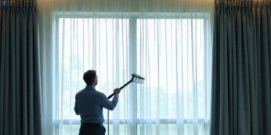 Commercial drapes cleaning service keperra hotels offices