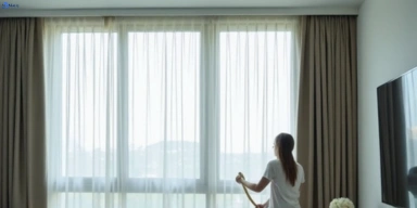 Delicate sheer drape cleaning keperra Matty Curtain Cleaning